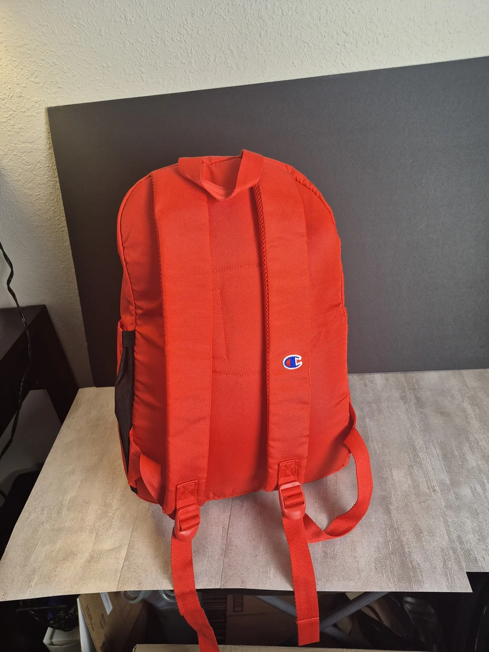 Champion Red Backpack with Embroidered C Logo. New!